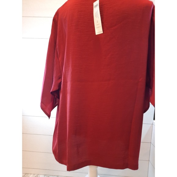 Chico's Drape Sleeve Ladies Top New With Tag Size 2 (12) - Picture 2 of 9